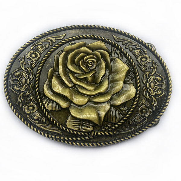 Western Flower Belt Buckle – Belt Buck