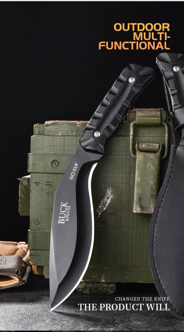 Outdoor wilderness survival multifunctional knife – Belt Buck
